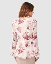 Thumbnail for your product : Forever New Willa Tie Front Ruffle Blouse