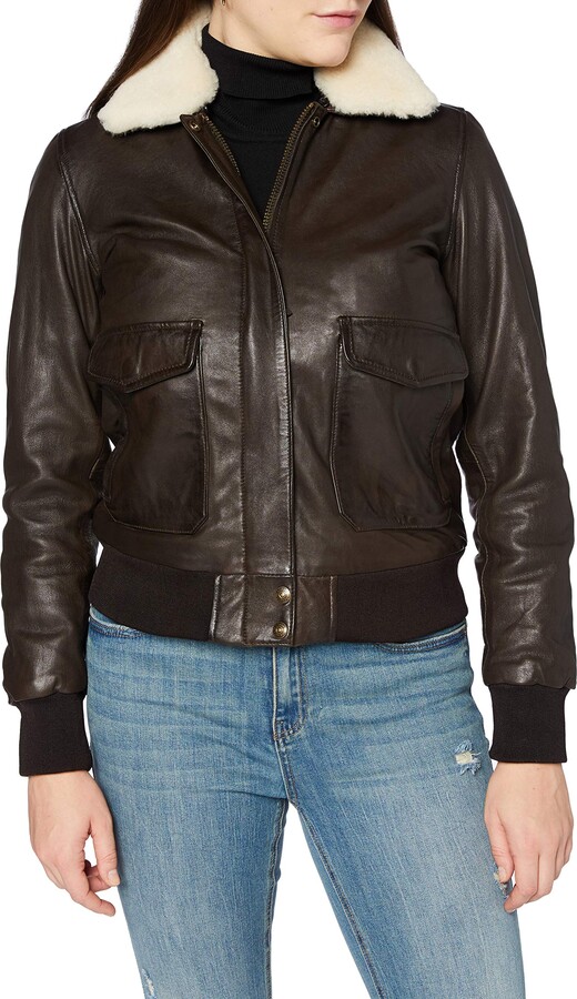 schott leather jacket womens