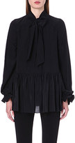 Thumbnail for your product : Givenchy Ruffle trim silk shirt