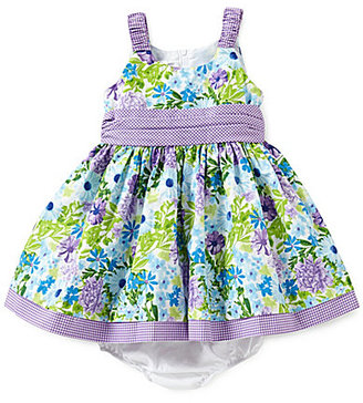 Bonnie Jean Bonnie Baby Baby Girls 12-24 Months Floral-Printed Poplin Dress