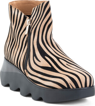 TJMAXX Suede Hally Animal Print Side Zip Comfort Booties For Women