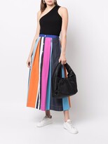 Thumbnail for your product : Sara Roka striped A-line skirt