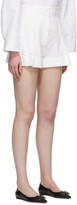 Thumbnail for your product : Valentino White High-Waisted Shorts