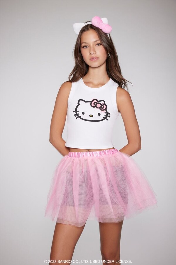 SANRIO Women's Hello Kitty Two-Tone Graphic Jogger Pants - - ShopStyle