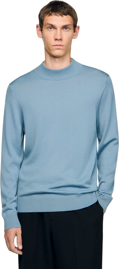 Sandro Wool sweater with a high collar