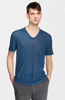 Thumbnail for your product : John Varvatos Collection Slim Fit Linen V-Neck T-Shirt
