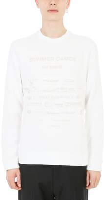 Raf Simons Summer Games White Cotton Sweatshirt