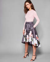 Thumbnail for your product : THALI Chatsworth Bloom midi skirt