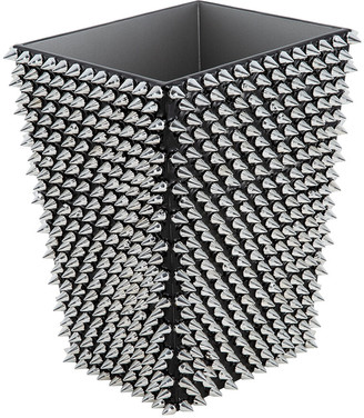 Mike and Ally Mike + Ally - Spikes Waste Bin - Silver/Black