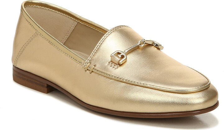 Gold loafers women Clearance