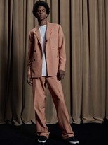 Thumbnail for your product : Burberry Tumbled-wool Wide-leg Trousers - Orange