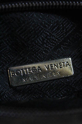 Bottega Veneta Brown Embossed Leather Braided Handle Small Satchel Handbag