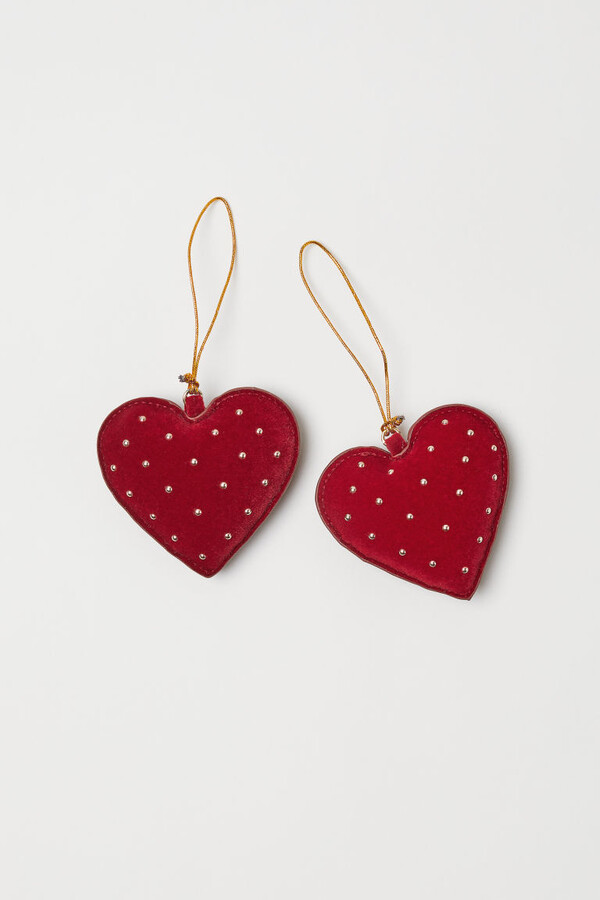 H&M - 2-pack Christmas Ornaments - Red