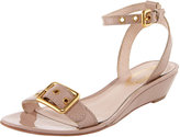 Thumbnail for your product : Elie Tahari Maddie Low-Wedge Patent Sandal