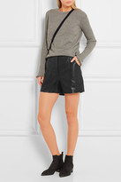 Thumbnail for your product : Maje Leather Shorts - Black
