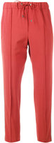 Brunello Cucinelli - side-stripe cropped trousers - women - Soie/Polyester/Spandex/Elasthanne/Cuprolaine vierge - 42