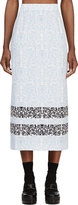 Thumbnail for your product : Mother of Pearl Blue Crepe De Chine Porcelain Kapka Skirt