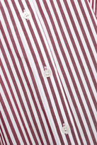 Thumbnail for your product : Stateside Ruffle-trimmed Striped Cotton-poplin Shirt