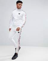 Thumbnail for your product : ASOS Good For Nothing Skinny Joggers In White With Logo Side Stripes Exclusive to