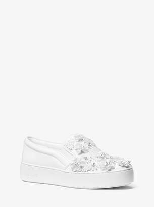 MICHAEL Michael Kors Trent Floral Sequined Slip-On Sneaker - ShopStyle