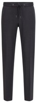 Thumbnail for your product : HUGO BOSS Slim-fit trousers in patterned stretch jersey