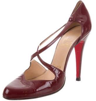 Christian Louboutin Pointed-Toe Patent Leather Pumps