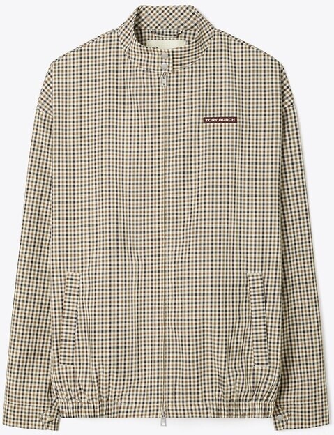 Tory Burch Nylon Plaid Golf Jacket