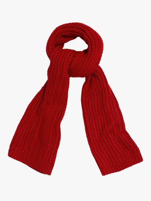 Phase Eight Caris Cable Knit Scarf, Red