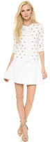 Thumbnail for your product : Alice + Olivia Gilberto Lace Box Pleat Skirt