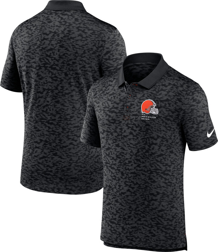 Men's Nike Black Cleveland Browns Pique Fashion Performance Polo