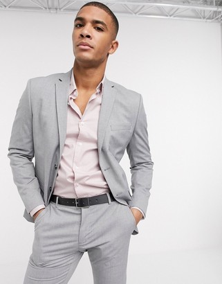 Buy Men Grey Slim Fit Check Formal Two Piece Suit Online - 775703 | Louis  Philippe