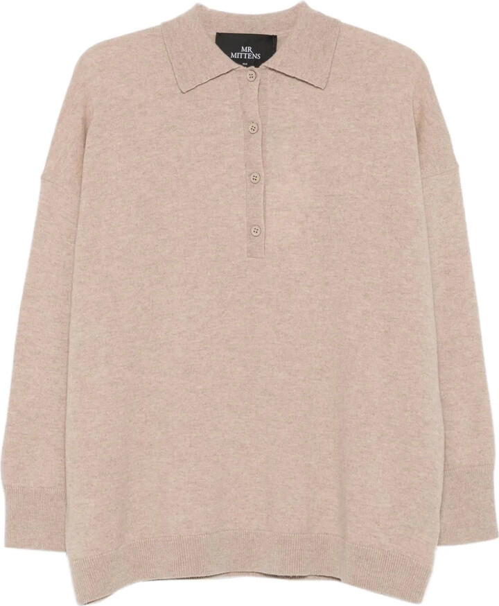 Mr. Mittens Gigi polo-neck button sweater
