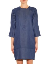 Thumbnail for your product : Vince Collarless denim dress