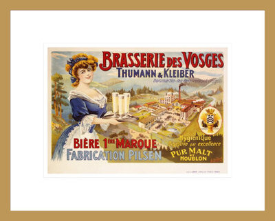 1000Museums Brasserie des Vosges Poster by A. Quendray -Framed Giclee Print