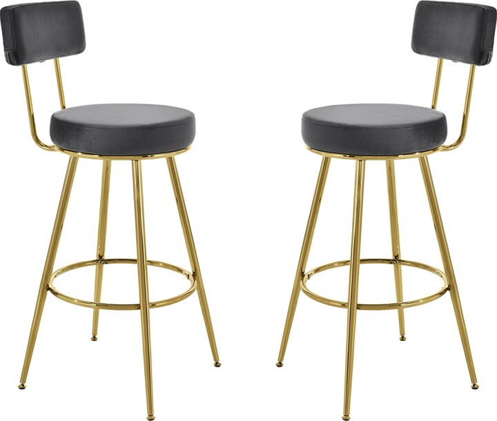 Modern Bar Stools Bar Dining Chairs Set of 2 ShopStyle
