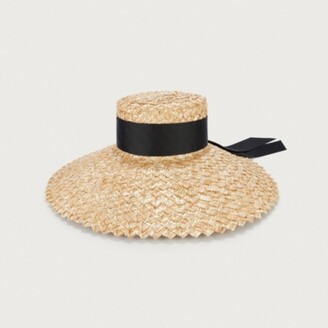 The White Company Christys' Oversized Ribbon Hat, Natural, One Size