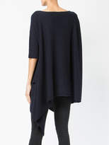 Thumbnail for your product : Lamberto Losani cashmere draped knitted top