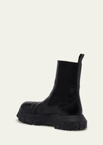 Thumbnail for your product : Rick Owens Men's Beatle Bozo Tractor Leather Chelsea Boots