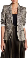 Thumbnail for your product : Zadig & Voltaire Vedaz Snake Print Notch Collar Blazer