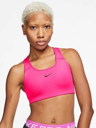 Nike Medium Support Padded Swoosh Sports Bra - Hyper Pink
