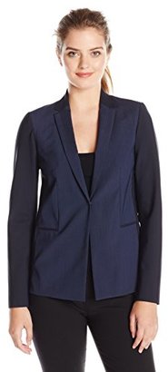 Elie Tahari Women's Darcy Striped Suiting Blazer Jacket