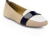 Thumbnail for your product : Reed Krakoff Colorblock Leather & Patent-Trimmed Smoking Slippers