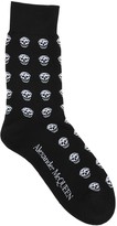 Thumbnail for your product : Alexander McQueen Cotton Blend Skull Socks