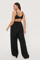 Thumbnail for your product : Nasty Gal Womens Plus Size Crinkle Wide Leg Cover Up trousers