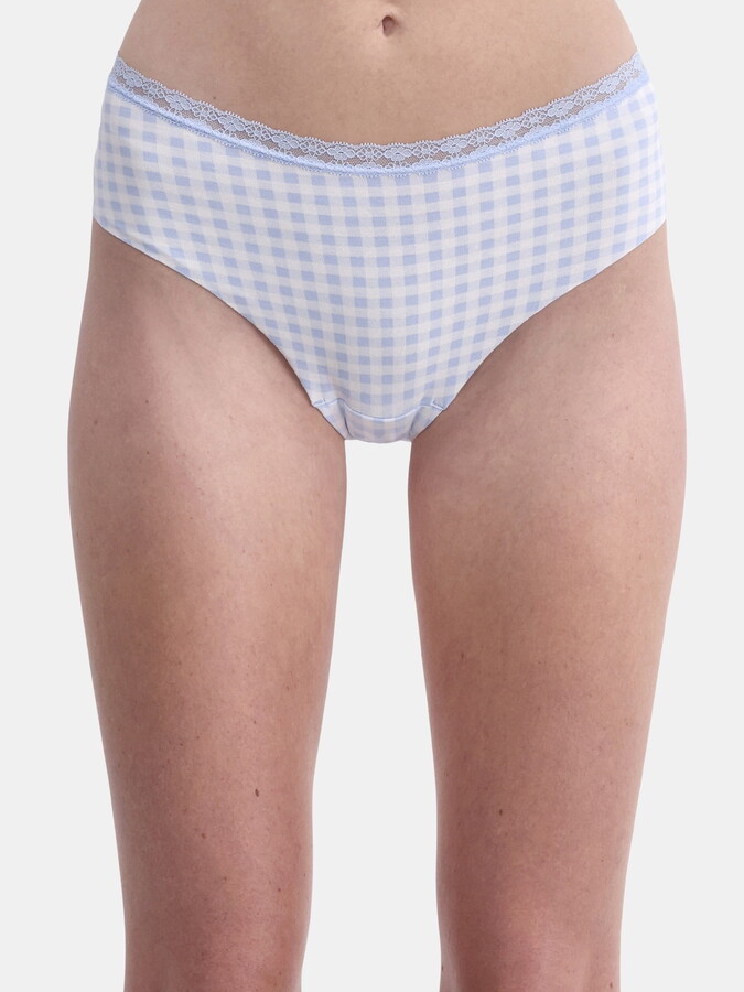 No Boundaries Cotton Hipster Panty with Lace, Women’s and Women’s Plus, Sizes S-XXXL