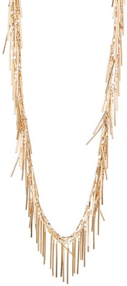Natasha Accessories Sticks Fringe Long Necklace