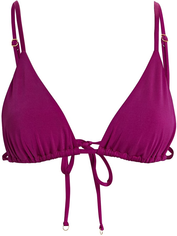 Sara Cristina Arena Triangle Bikini Top - ShopStyle Two Piece Swimsuits