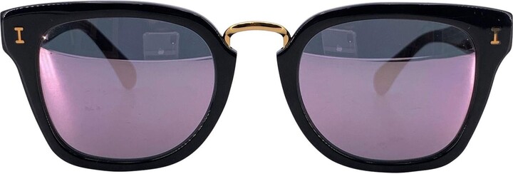 1stDibs Illesteva Black Unisex Rectangle Sunglasses Positano 49/21 140 Mm