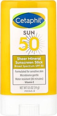 Cetaphil Cetaphil, Sheer Mineral Sunscreen Stick, SPF 50, 0.5 oz (14 g)