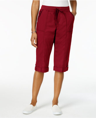 Style&Co. Style & Co Drawstring-Waist Skimmer Shorts, Created for Macy's